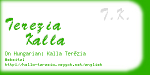 terezia kalla business card