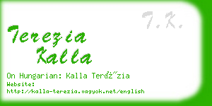 terezia kalla business card